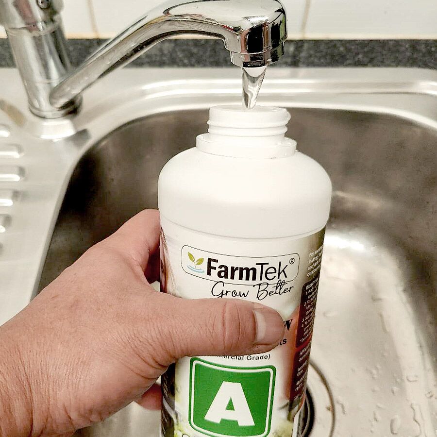 Farmtek AB Fertilizers Aeroponic Hydroponic Nutrients 1L + 1L (Makes 400L) HydroGrow High Concentration