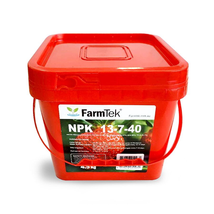 Farmtek NPK Fertilizer 13-7-40 TE Commercial 100% Soluble (Fruiting) 4.5kg