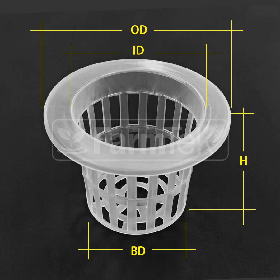 20pcs #80 Hydroponic Net Pots 80mm Mesh Pots Baskets Aeroponic