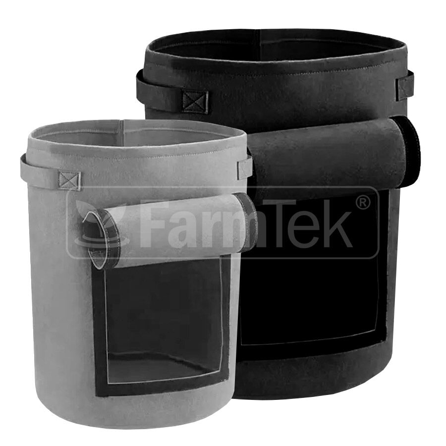 Felt Grow Bags with Window 40L/10Gal (Pack of 5)