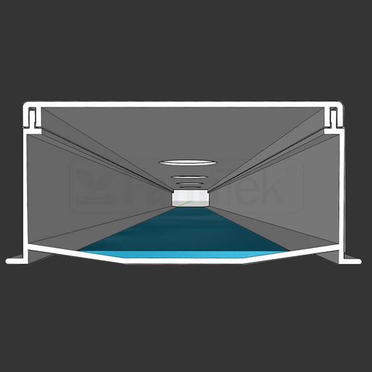 FarmTek® Hydroponic NFT Channels Nutrient Film Technique 100x50 2.9M + Lid (200mm Hole Distance) SELF PICKUP ONLY